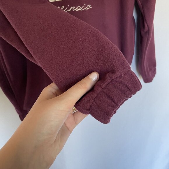 ASOS Design men's size small chicago illinois polyester half zip fleece sweater - Picture 5 of 10